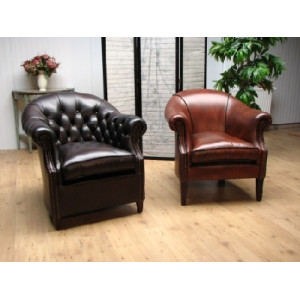 f109 - Stoel Cambridge met knopen HulshofDark Brown - zonder knopen HulshofOld Saddle Middle Brown<br />Please ring <b>01472 230332</b> for more details and <b>Pricing</b> 